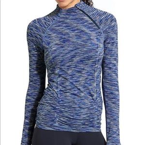 Athleta Fastest Track Half Zip (Space Dye, L)